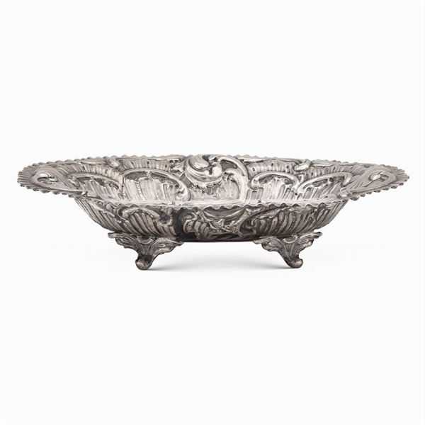 Silver basket  (Italy, 20th century)  - Auction FINE SILVER AND THE ART OF THE TABLE - Colasanti Casa d'Aste