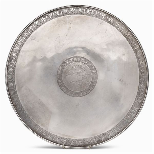 Alzata in argento titolo 950  (Cipro, XX Sec.)  - Asta ARGENTI E L'ARTE DELLA TAVOLA - Colasanti Casa d'Aste