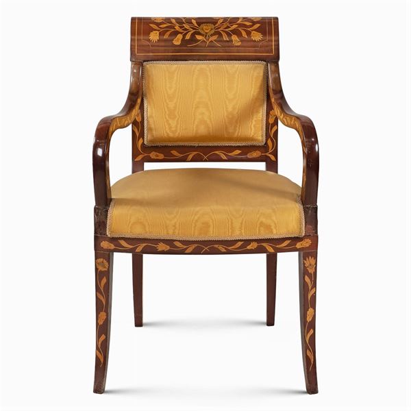 Mahogany armchair