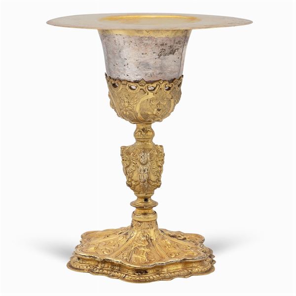 Silver and gilded copper Chalice