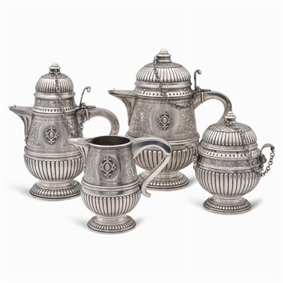 Servizio da The e Caffè in Argento (4)