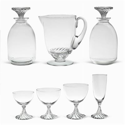 Lalique, Servizio di Bicchieri in Cristallo (43)