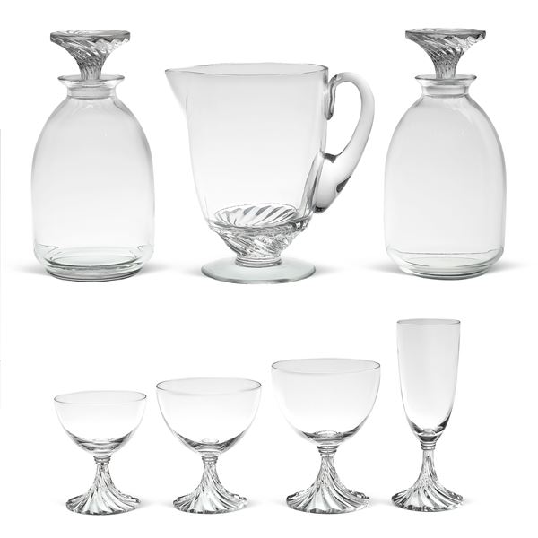 Lalique, servizio di bicchieri in cristallo (43)