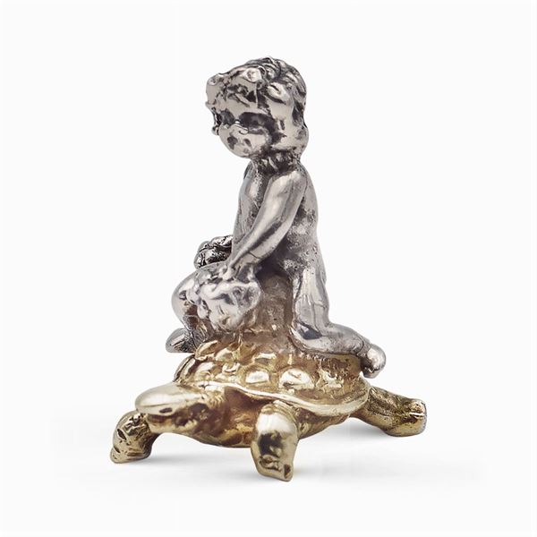 Set di segnaposti in argento e vermeil (12)