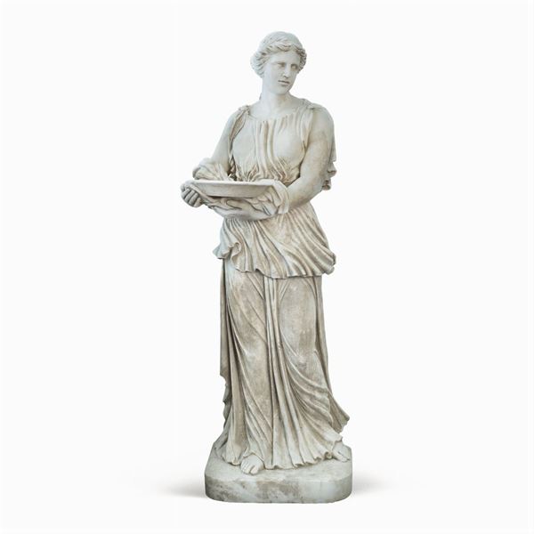 White marble sculpture  (Italy, 19th-20th century)  - Auction OLD MASTER PAINTINGS AND FURNITURE FROM VILLA SAMINIATI AND PRIVATE COLLECTIONS - Colasanti Casa d'Aste