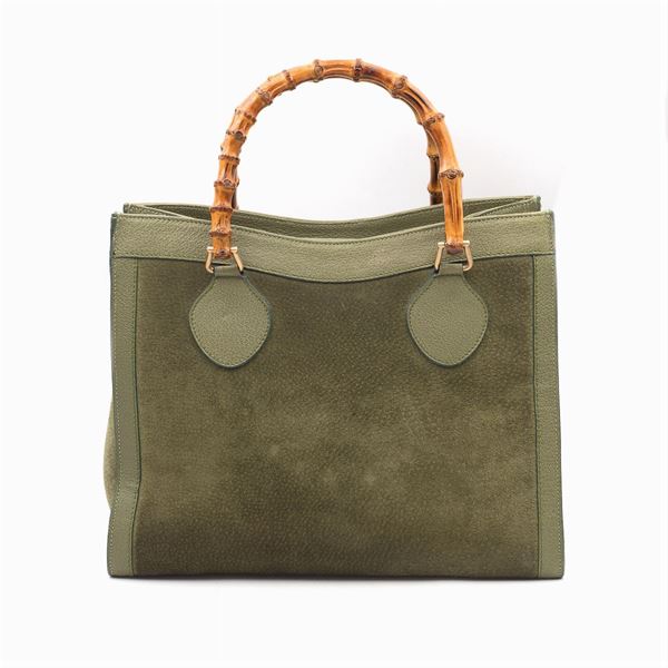 Gucci, borsa vintage collezione Bamboo Tote Bag