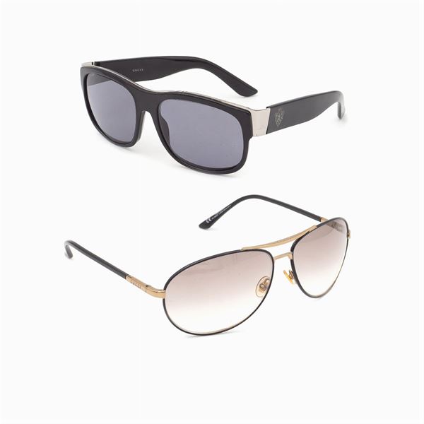 Gucci, two vintage sun glasses