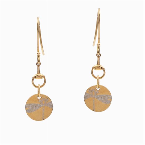 Gucci, Flora collection pendant earrings