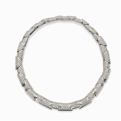 Collier in Oro Bianco 18kt e Diamanti