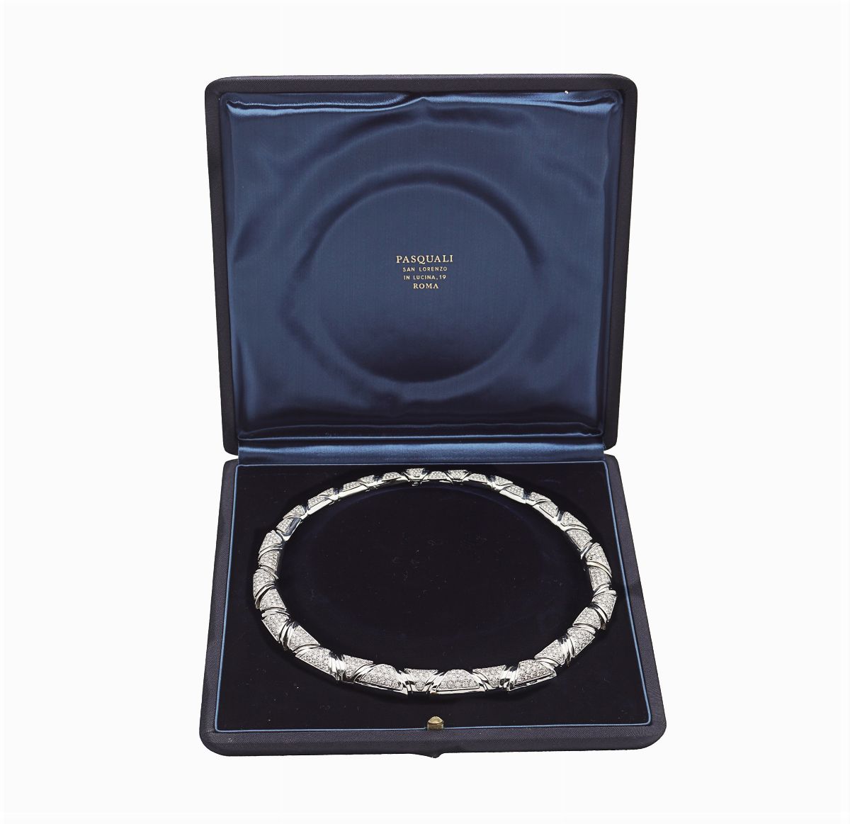 Collier in Oro Bianco 18kt e Diamanti