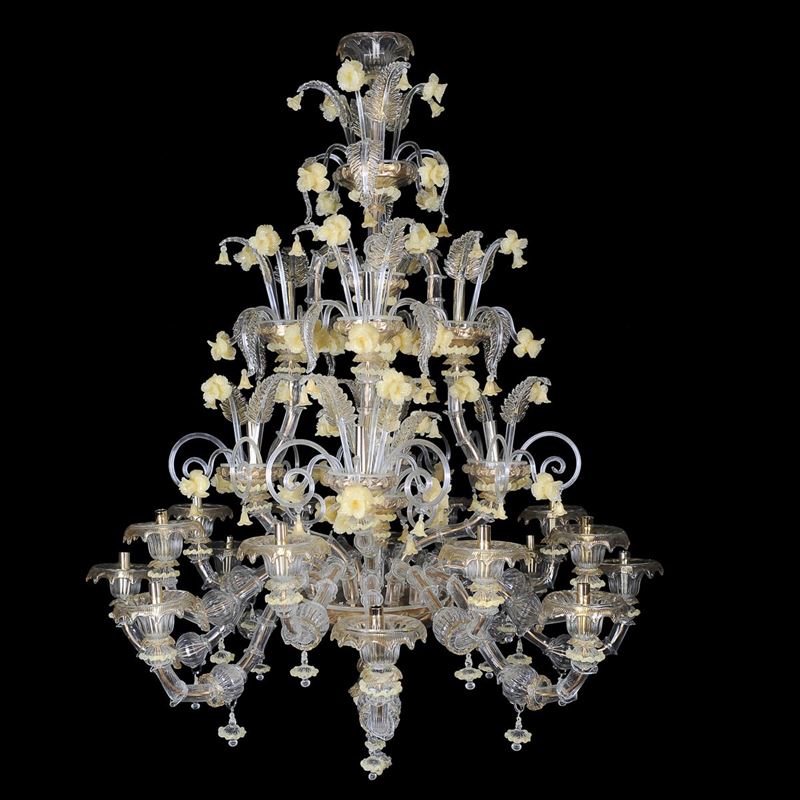 Lampadario Rezzonico a 28 Luci in Vetro