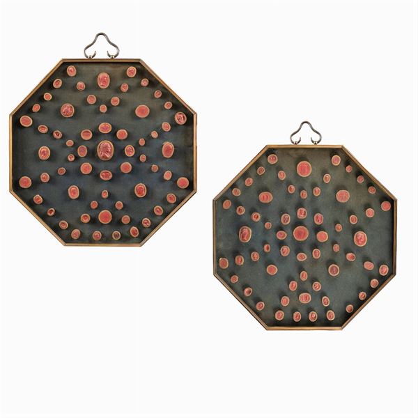 Collection of sulfur and sealing wax casts (122)
