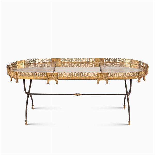 Surtout de table in bronzo dorato e specchio  (Francia, XIX Sec.)  - Asta DIPINTI E ARREDI DA VILLA SAMINIATI  - Colasanti Casa d'Aste