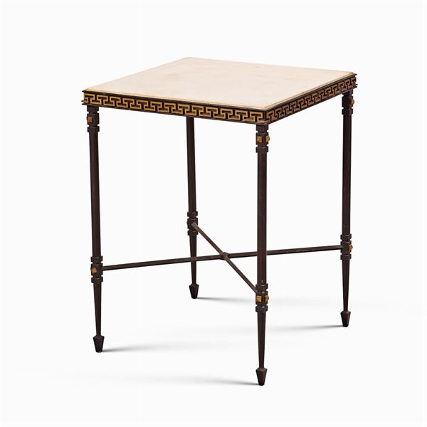 Burnished and gilt metal table  (20th century)  - Auction OLD MASTER PAINTINGS AND FURNITURE FROM VILLA SAMINIATI AND PRIVATE COLLECTIONS - Colasanti Casa d'Aste