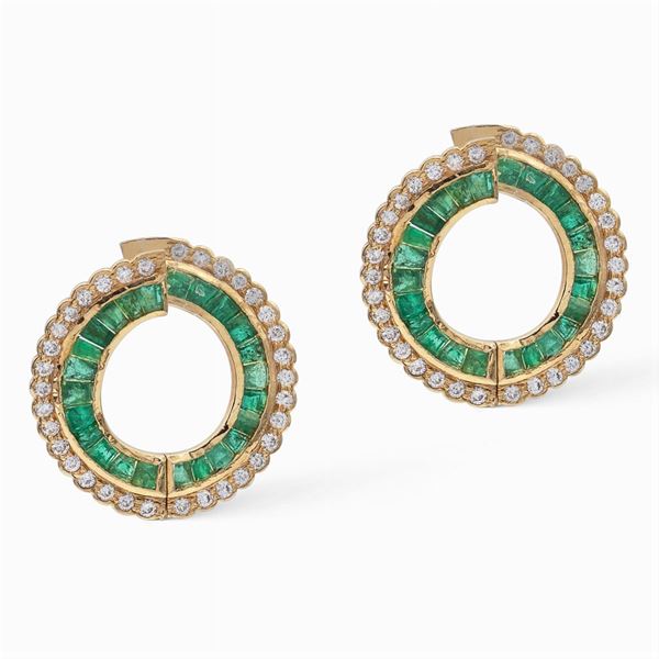 18kt yellow gold creole earrings