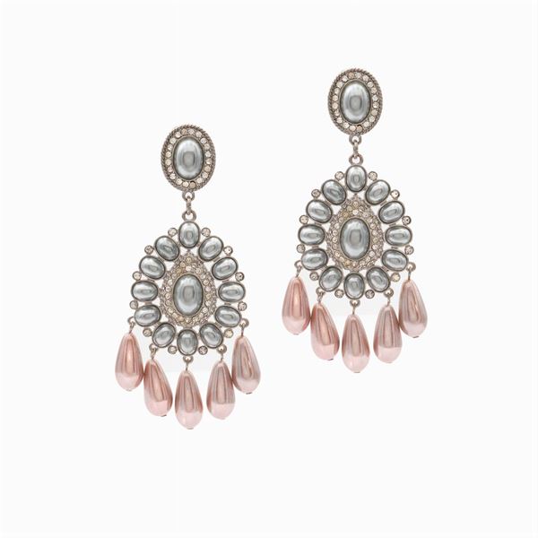 Kenneth Jay Lane, orecchini pendenti bijou vintage