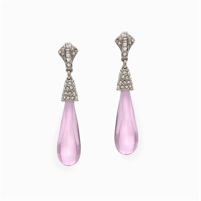 Kenneth Jay Lane, Orecchini Pendenti Bijou Vintage