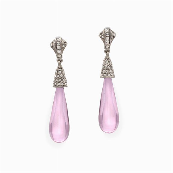 Kenneth Jay Lane, orecchini pendenti bijou vintage