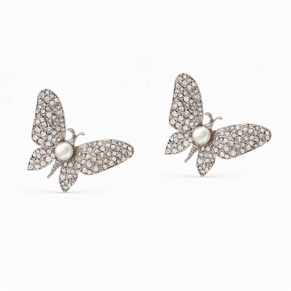 Carlo Zini, bijou butterfly earrings