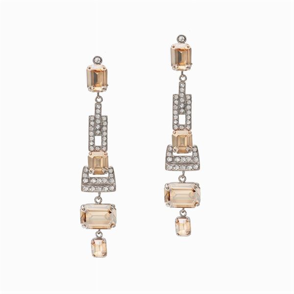 Carlo Zini, bijou pendant earrings