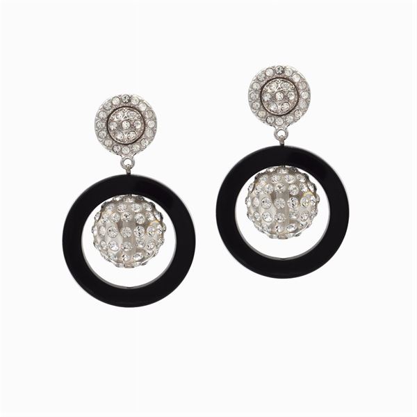 Carlo Zini, bijou boules pendant earrings