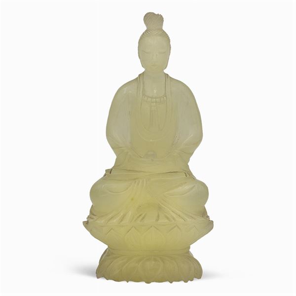 Scultura in giada verde