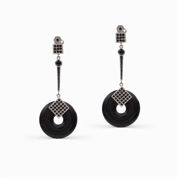 Carlo Zini, bijou pendant earrings