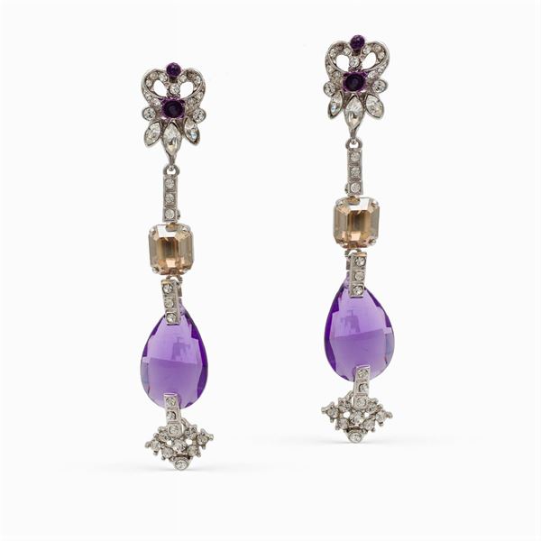 Carlo Zini, bijou pendant earrings
