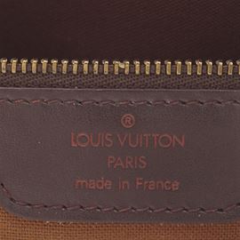 Louis Vuitton Damier Ebene Canvas Leather Chelsea Tote Bag Auction