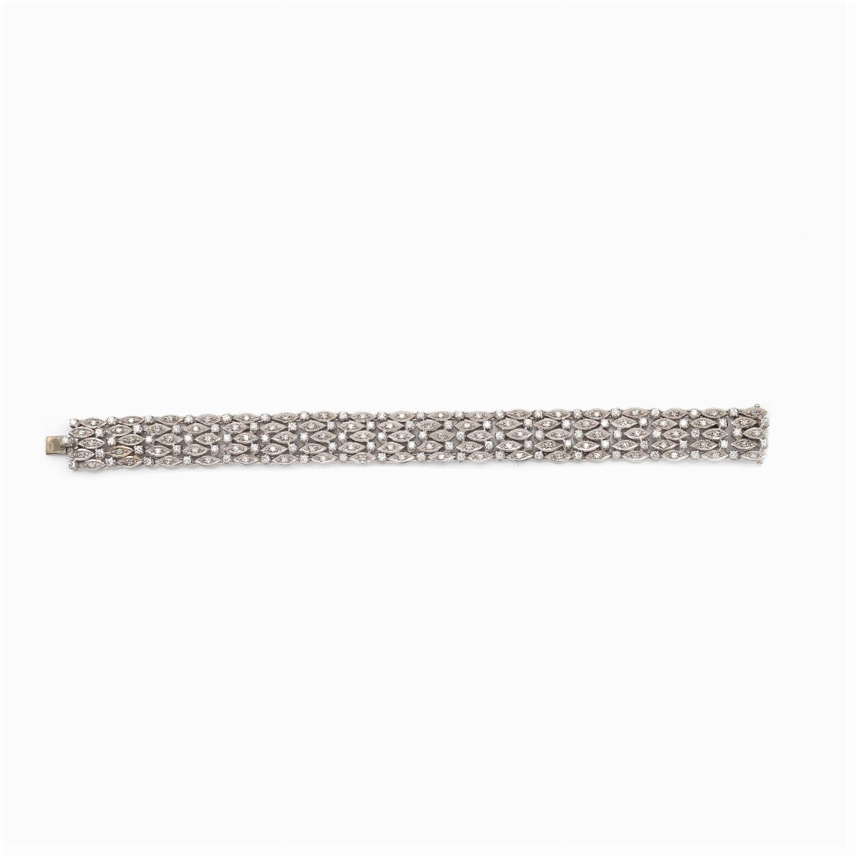 Bracciale in Oro Bianco 18kt e Diamanti