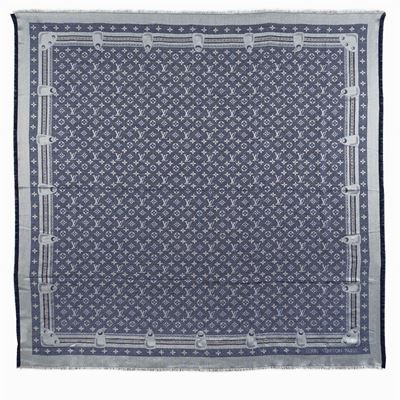 Louis Vuitton, Scialle Collezione Studdy Denim Monogram