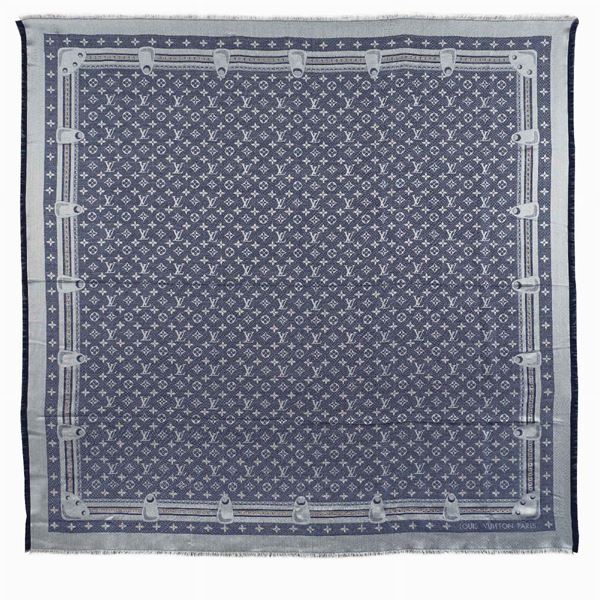 Louis Vuitton, Studdy Denim Monogram collection shawl