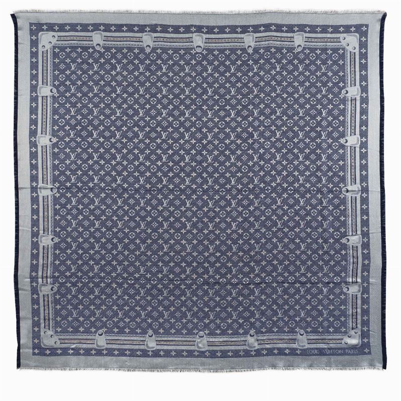 Louis Vuitton, Scialle Collezione Studdy Denim Monogram