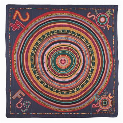 Hermès, Scialle Collezione Fbg 24 Paris