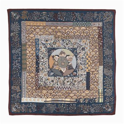 Hermès, Scialle Collezione Piqué Fleuri De Provence