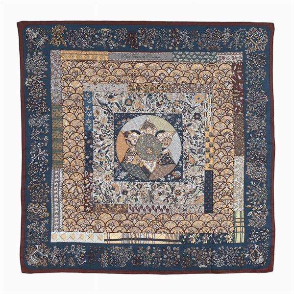 Hermès, Piqué Fleuri de Provence collection shawl