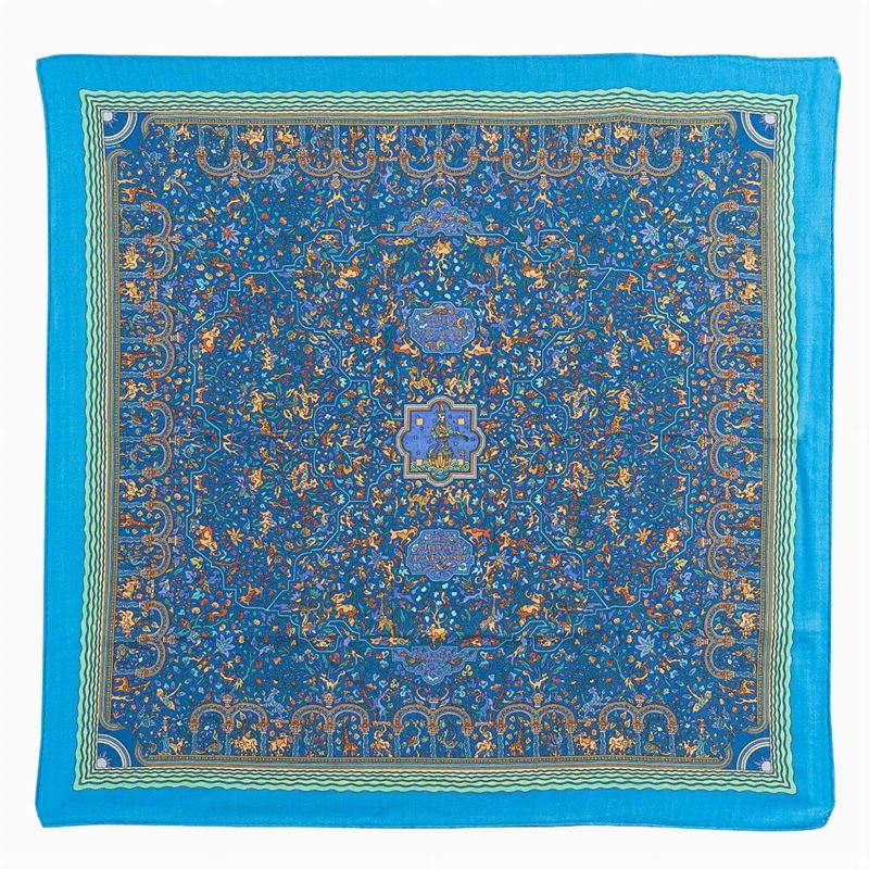 Hermès, Foulard Carré Collezione Les Jardins D'apmenil