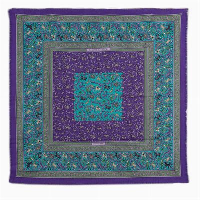 Hermès, Foulard Carré Collezione Chasse En Inde