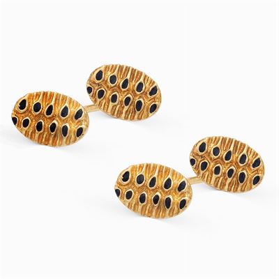 Gemelli Ovali in Oro Giallo 18kt