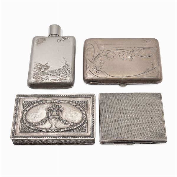 Group of silver objects (4)