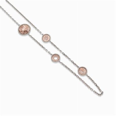 Collana in Argento e Oro Rosa 18kt