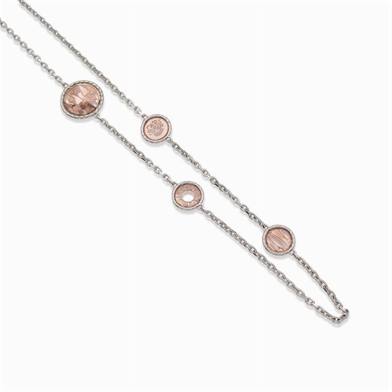 Collana in Argento e Oro Rosa 18kt