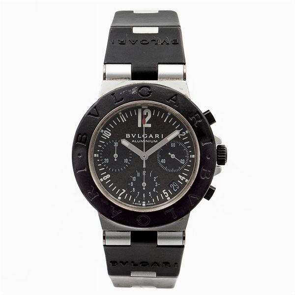 Bulgari Diagono Alluminium, wrist chronograph watch