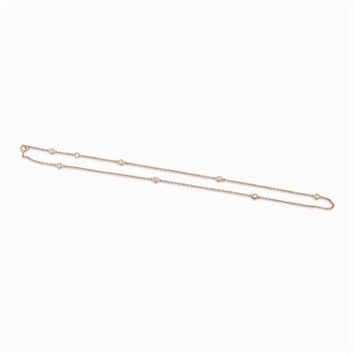 Collana in Oro Rosa 18kt con Diamanti