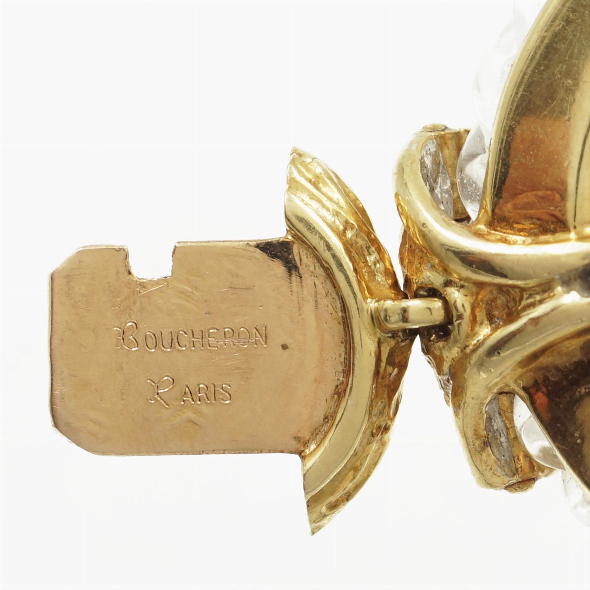 Boucheron Paris, Bracciale in Oro Giallo 18kt e Cristallo di Rocca