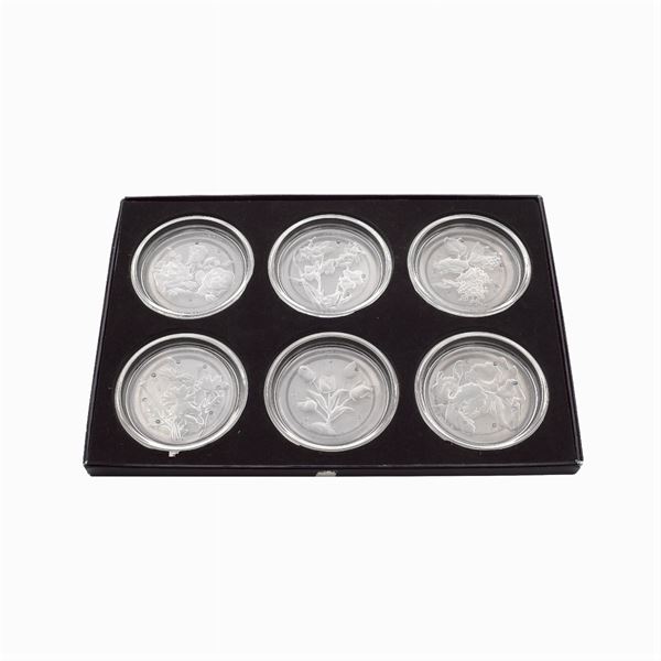 Val Saint Lambert  Crystal (6)  (Belgium, XX sec.)  - Auction FINE SILVER AND THE ART OF THE TABLE - Colasanti Casa d'Aste