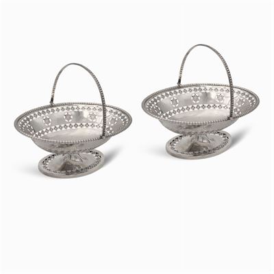 Coppia di Cestini in Argento