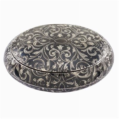 Tabacchiera in Argento Niellato