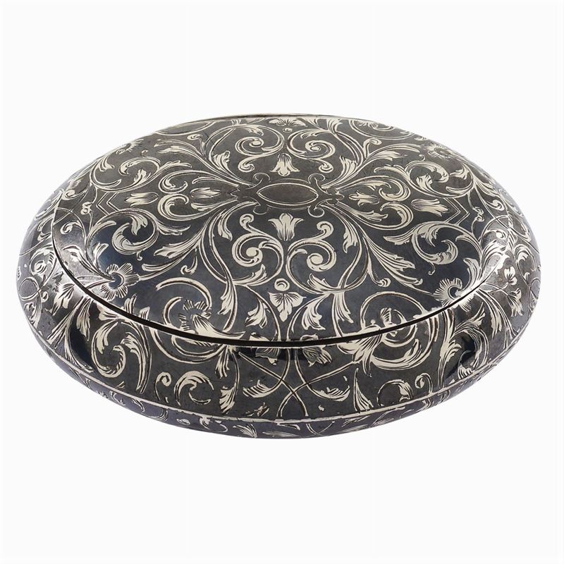 Tabacchiera in Argento Niellato