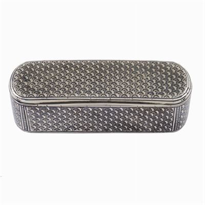 Tabacchiera in Argento Niellato